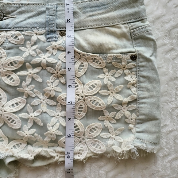 Rue 21 Denim Lace Short-Juniors - Picture 8 of 15